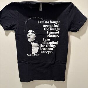 Black Graphic T-Shirt with Quote